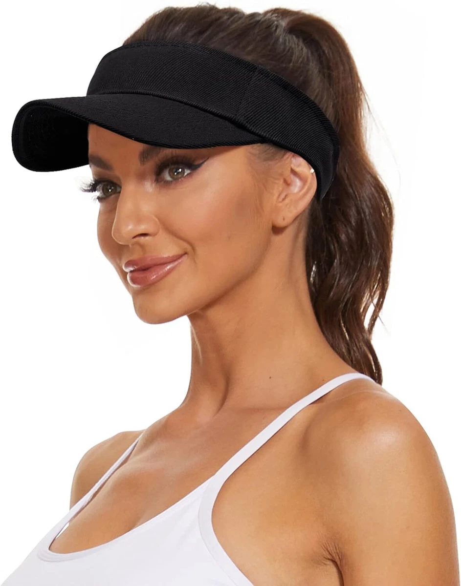 Zando Womens Visor Hats for Women Cotton Adjustable Sun One Size