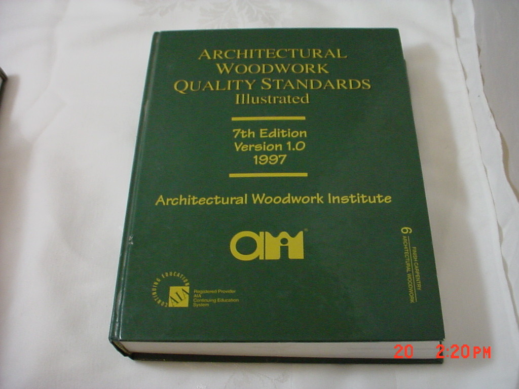 Architectural Woodwork Quality Standards Illustrated 7th Edition 1997