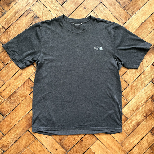 The North Face T-Shirt Mens M Gray Short Sleeve Outdoor Hiking FlashDry Logo M