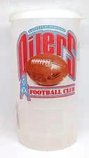 Betras Super Liter Mug VTG Made In USA 33oz Mug NFL Tennessee Oilers W/ Lid