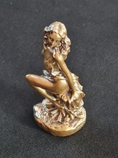Elegant Bronze Colour Women Figurine 16 cms Tall