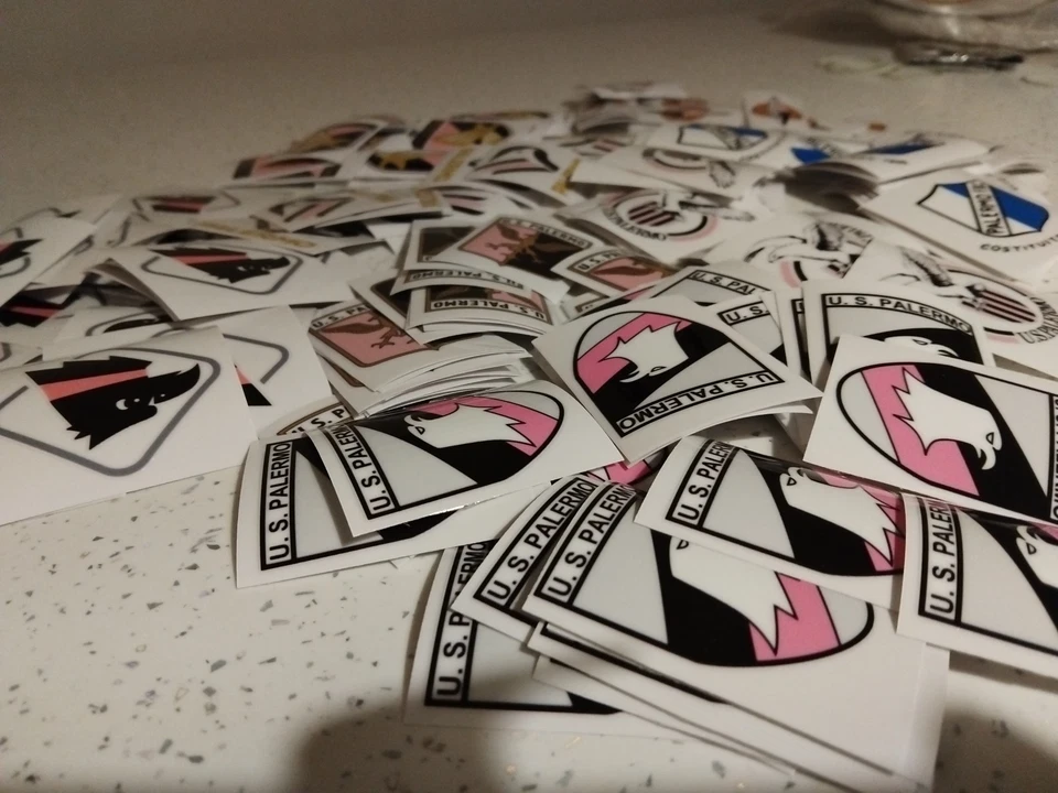 PALERMO FC - STOCK 8 ADESIVI Stickers   Vintage Football Curva Nord Calcio - Image 4 of 4