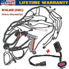 1997-06 4.8 5.3 6.0L GM LS LS1 LS6 SWAP VORTEC STANDALONE WIRING HARNESS W/4L60E