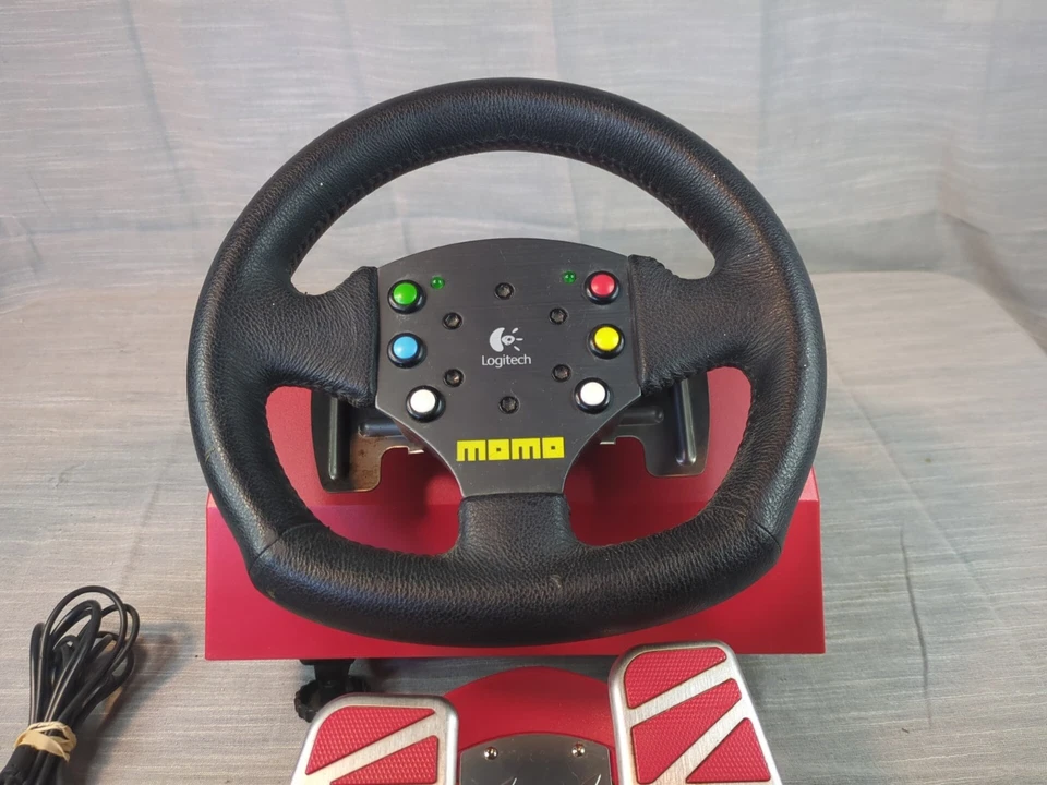 Logitech Wingman MOMO Force Feedback Wheel & Pedals With Box - Image 4 of 4