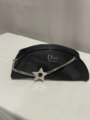DIOR SCHMINKTASCHE. Silber Stern Kette