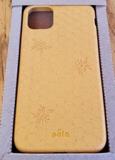 Pela iPhone 11 Pro Max Soft Phone Case Back Cover Honey Bee 100% Compostable