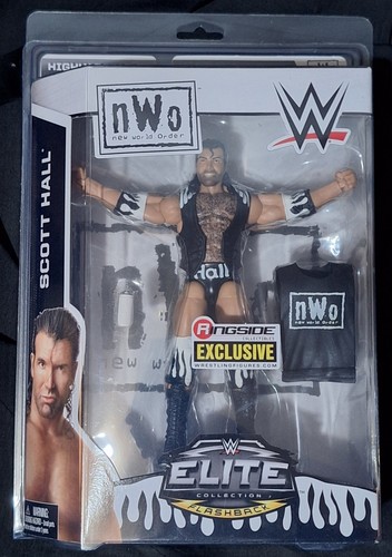 Scott Hall WWE Elite Flashback NWO Ringside Exclusive Mattel mit Defender Case
