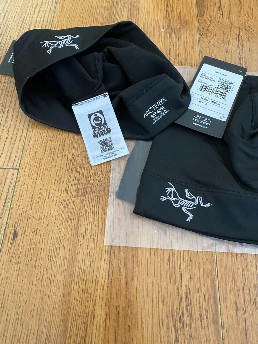 2x Arc'teryx Rho Toque Beanie Skull Cap Running hat Wool - S/M