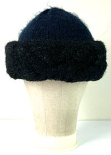 Vintage Everitt Knit Faux Wool Cold Weather Beanie OSFA Made in USA