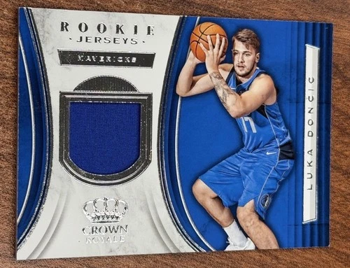 2018-19 Panini Crown Royale Luka Doncic RJ-LDC Jersey RC Rookie Mavericks Lakers