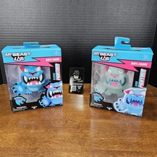 Mr Beast Lab Panther Vinyl Figure Set Of 2 Classic And Glow - New Sealed 