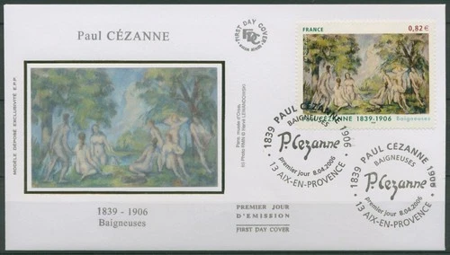 France 2006 Painting Paul Césanne Bathers 4058 FDC (X62212)