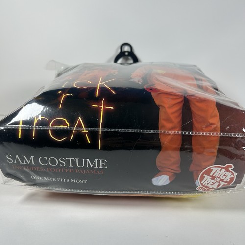 Trick'r Treat Sam Costume Trick Or Treat Studios Adult One Size Fits Most Orange - Picture 2 of 7
