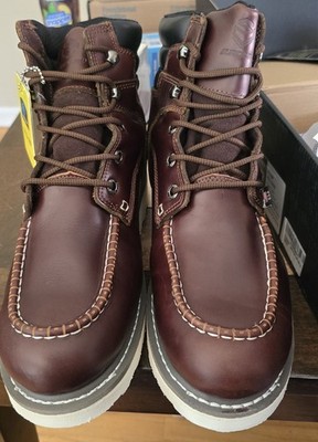 SUREWAY 6'' Waterproof Soft Toe Red/ Wine Leather Work Boots 619-WP Sz 12 New