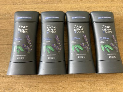 4 PACK Dove Men+Care Antiperspirant Deodorant Stick Sea Salt Lavender 2.6 Oz NEW
