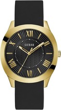 Guess Men's Black Gold Tone Quartz Watch - GW0728G2 NEW