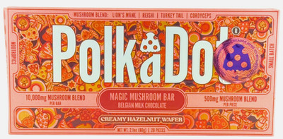 Authentic PolkaDot Magical Mushroom Belgian Milk - Creamy Hazelnut Wafer