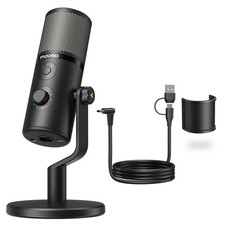 USB Microphone for Gaming Streaming, Podcast Condenser mic with 3 Polar Patte...