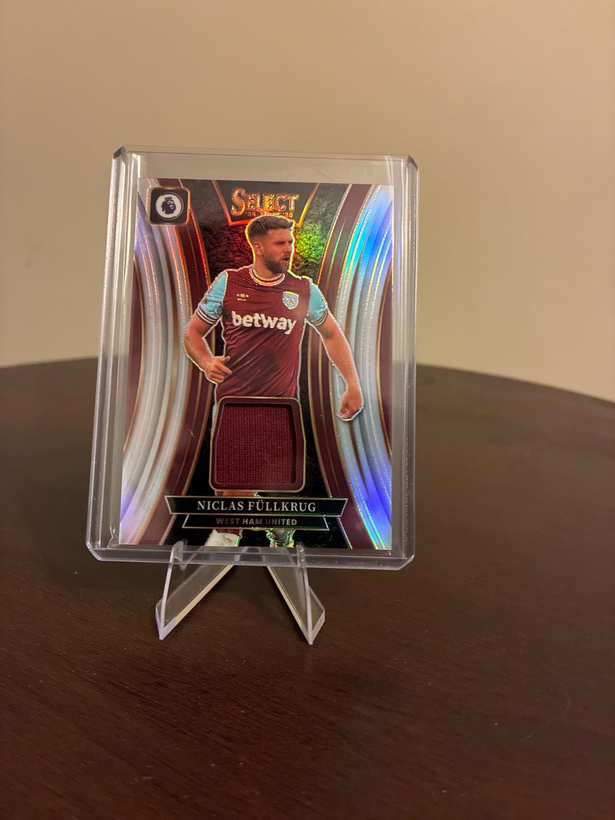 Niclas Fullkrug 2024-2025 panini select patch
