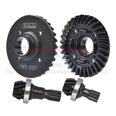 GPM 1.6 Mod Spiral Cut F&R Diff Ring Pinion Gear Set 10/32 T For X-MAXX XRT 8S