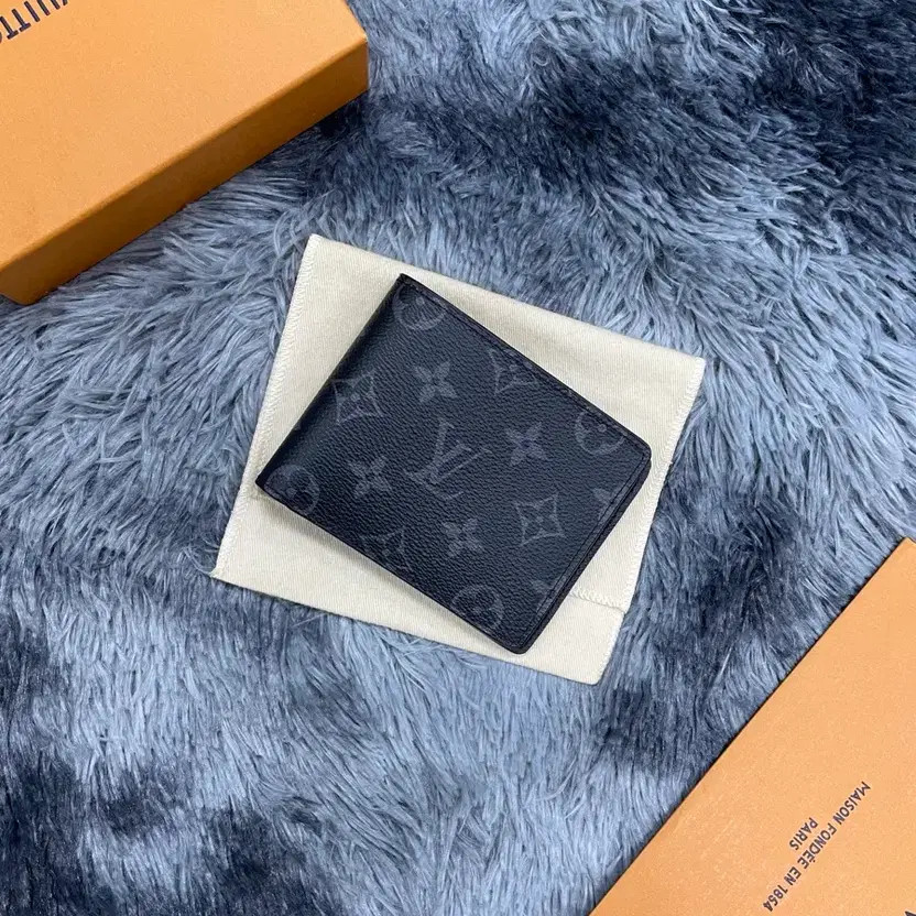 Louis Vuitton Eclipse Multi Wallet Black Pre-Owne… - image 1