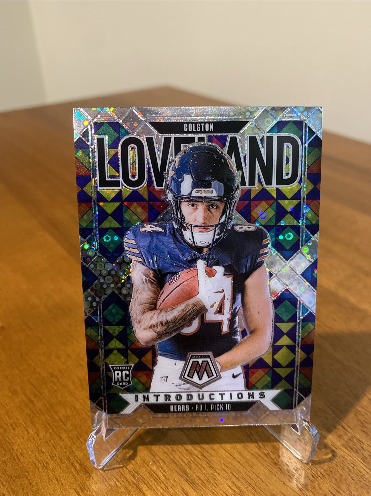 Colston Loveland 2025 Panini Mosaic Introductions No Huddle Silver Prizm