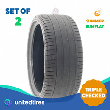 Set Of 2 Used 27530r20 Pirelli P Zero Pz4 Moe Run Flat 97y - 5.532