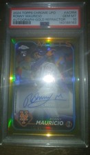 2024 Topps Chrome Update Ronny Mauricio Rookie Auto Gold /50 PSA 10