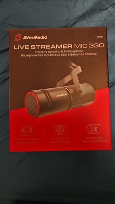 AVerMedia AM330 Live Streamer Mic 330 Streaming Recording XLR Dynamic Microphone