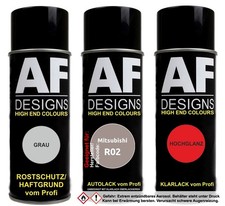 Spraydose Set für Mitsubishi R02 Seine Lavender Metallic Autolack Klarlack Grund