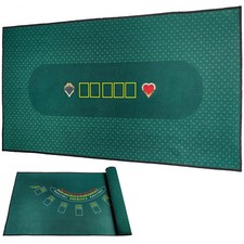 BALIKEN 84x42 Inches Texas Holdem Poker Mat & Blackjack Table Top Casino Felt...
