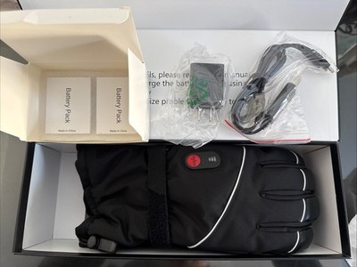 SAVIOR HEAT Heated Gloves for Men Women, Rechargeable Electric Heated Glove XL