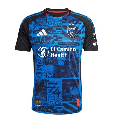 Adidas MLS Authentic San Jose Earthquakes Jersey Size L | eBay