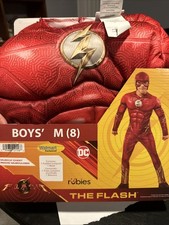Halloween Costume Boys DC Flash Medium 8 New