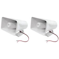 Pyle 8 Inch PA Horn Speakers 2 Pack Heavy Duty 65 Watt Indoor Outdoor Use