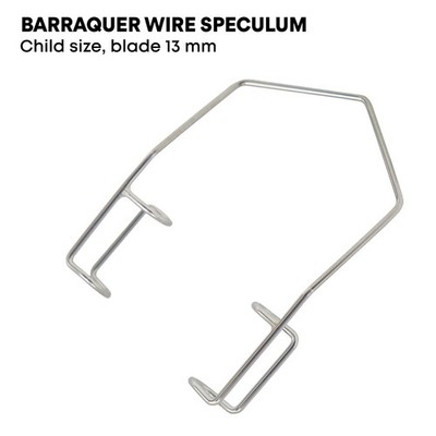 Barraquer Wire Speculum Child Size Blade 13mm German Steel Ophthalmic Instrument