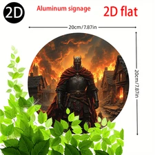 8" Medieval Knight Art - Dramatic Bar/Cafe Wall Decor