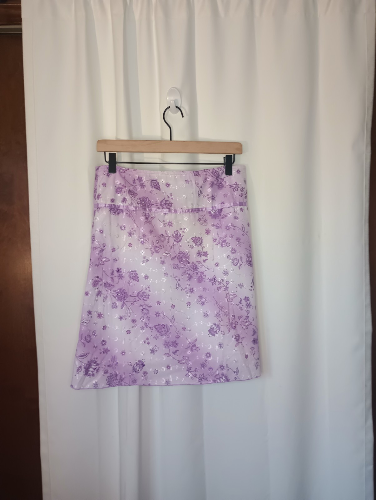 Vintage Exact Change Y2K Embroidered Whimsical Fairy Skirt Juniors 15 Purple