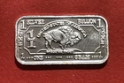1 Gram Solid Silver Double Image Buffalo Bullion Bar! 999 Pure Silver!