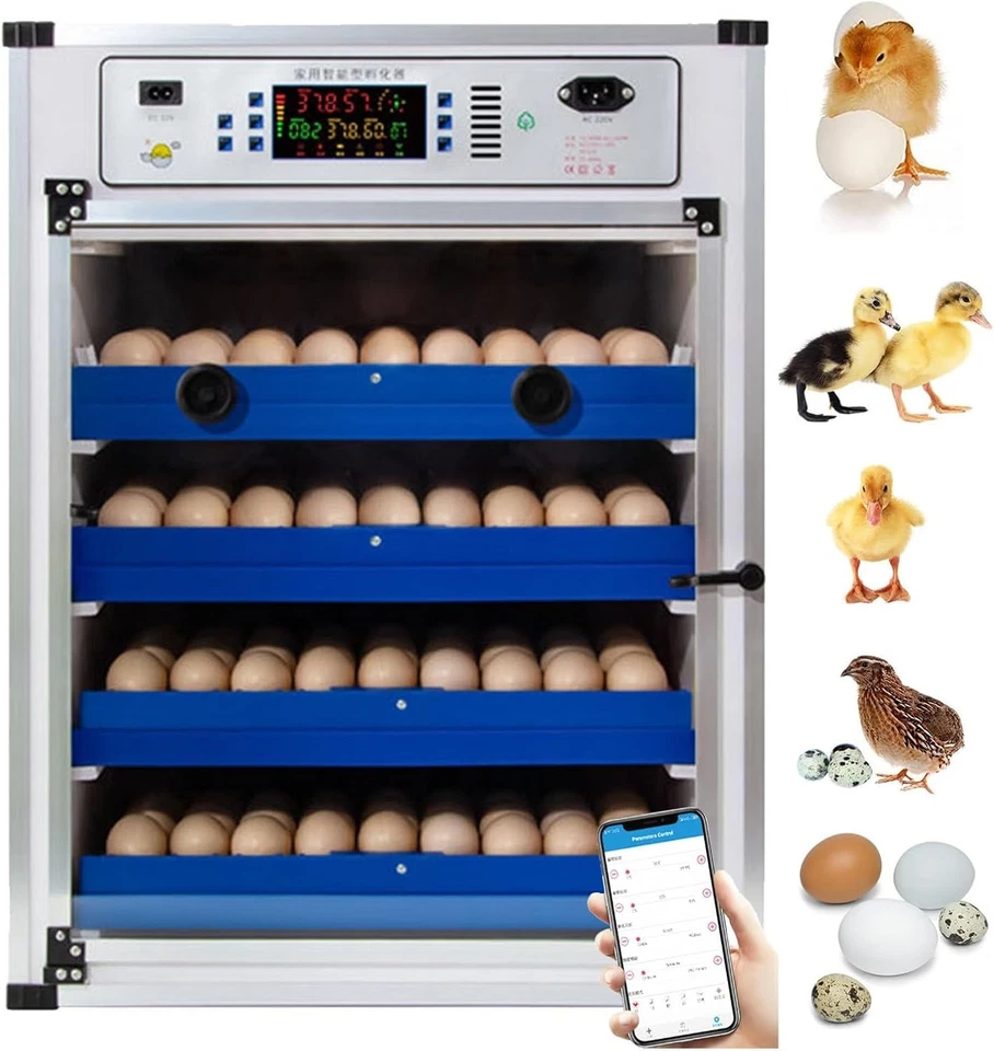 DE Vollautomatische Brutmaschine 68-340 Eier Inkubator Brutautomat Egg Incubator - Bild 1 von 4