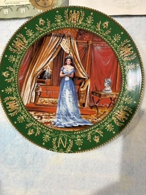 Limoges Josephine et Napoleon Porcelain Plate ''Le Divorce'' With Certificate