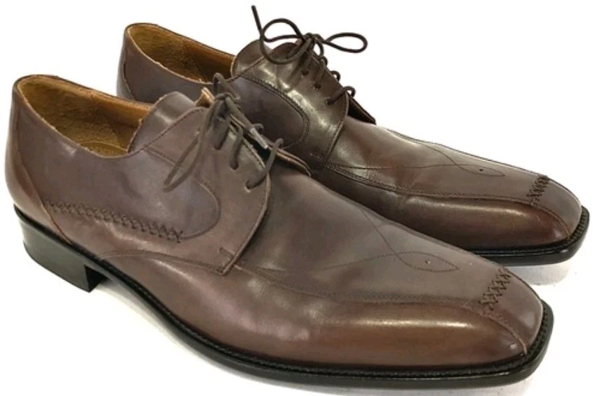 MEZLAN Light Brown Leather Derby Sz 11M - Image 2 of 4