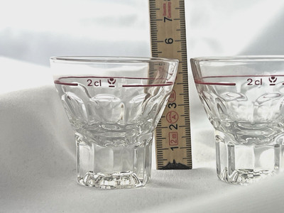 2 er Set Shot Glas 2cl geeicht Stamperl Schnapsglas Stamper Pinnken