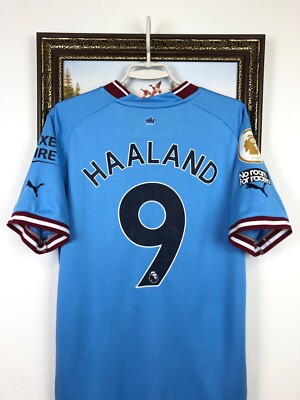 Manchester City Home football shirt 2022 Soccer #9 Haaland Jersey