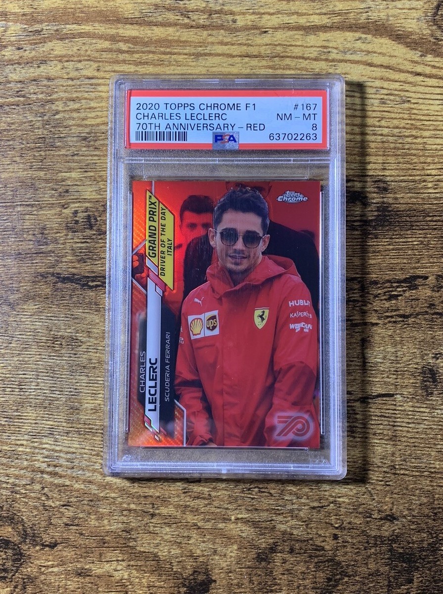 2020 Topps Chrome Formula 1 F1 Red 70th Refractor Charles