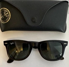 Ray-Ban RB2140 Black Original Wayfarer 50mm Unisex Classic Sunglasses G-15 Lens!