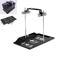 Car Storage Battery Holder Hold Down Tray Adjustable Bracket 27cm Screw Rod Abs