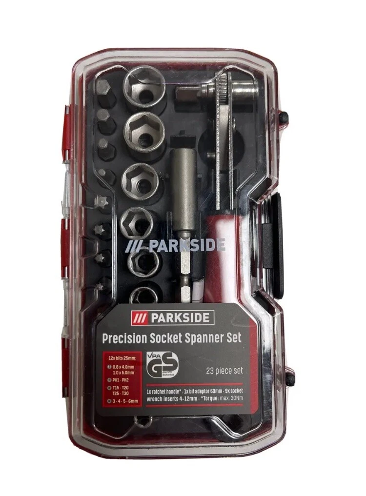 Parkside Precision Socket Spanner Set 23 Piece Set eBay