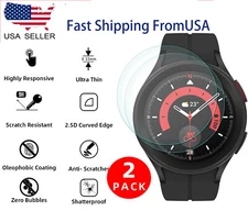 2x Tempered Glass Screen Protector for Samsung Galaxy Watch6/4  42/46/43/47mm