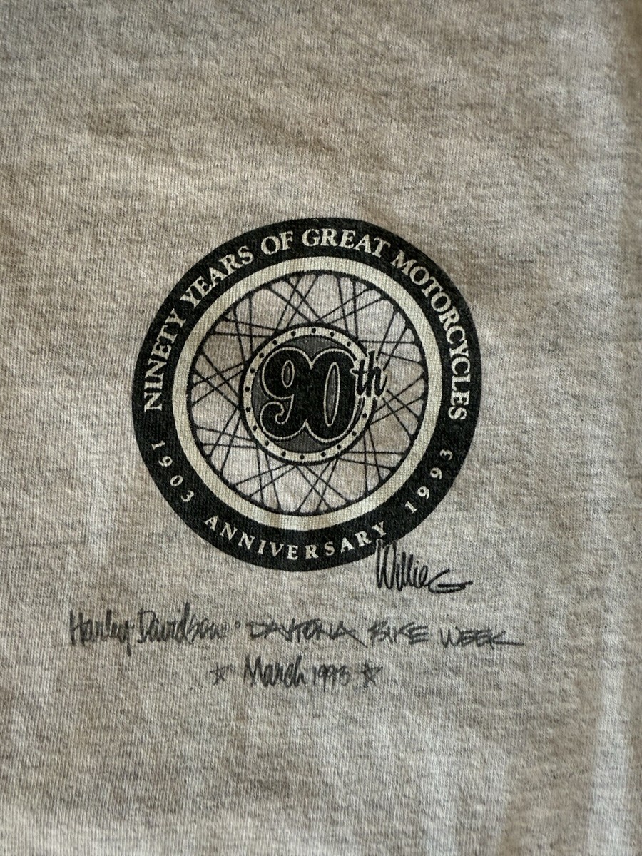 Vintage Harley Davidson Shirt Daytona Bike Week 1993 90th
